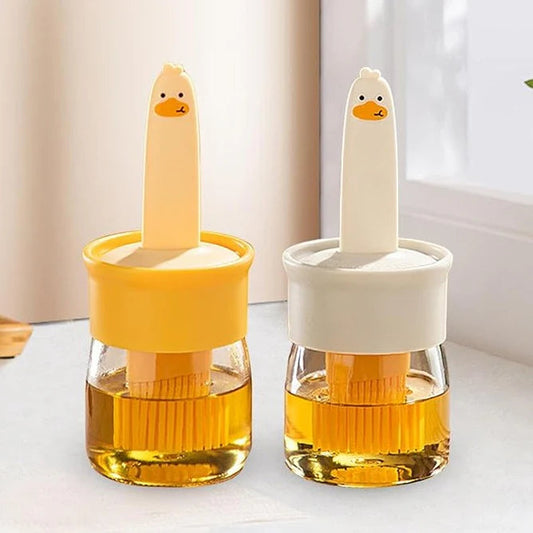 Set de Bouteille d'Huile avec Pinceau en Silicone