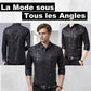 Chemise à manches longues sans repassage pour hommes de haute qualité