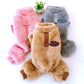 Salopette polaire élastique pour animaux de compagnie avec cordon de serrage