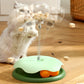 Carrousel Interactif pour Chat avec Ressorts et Boules à Fuites de Nourriture