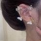 Boucles d'Oreille en Forme de Papillon en Zircon Super Scintillants
