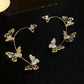 Boucles d'Oreille en Forme de Papillon en Zircon Super Scintillants