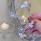 Boucles d'Oreille en Forme de Papillon en Zircon Super Scintillants