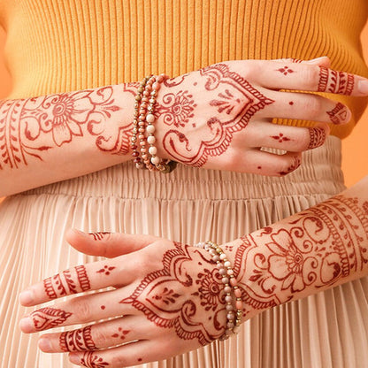 Autocollants de Tatouage au Henné Imperméables