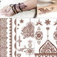 Autocollants de Tatouage au Henné Imperméables