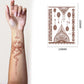 Autocollants de Tatouage au Henné Imperméables