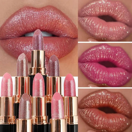 ⏳Réduction limitée de 50%💥Today's Special--Buy 1 Get 1 Free💋Waterproof & Moisturizing Glitter Lipstick