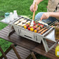 Barbecue d'Extérieur Pliable en Acier Inoxydable
