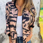 ⏳Réduction à durée limitée de 50 %💥Veste bomber zippée à imprimé zèbre pour femme en automne
