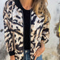 ⏳Réduction à durée limitée de 50 %💥Veste bomber zippée à imprimé zèbre pour femme en automne