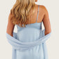 Robe élégante unie à bretelles spaghetti pour femme