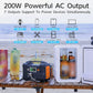 💥🏆🔋Offres à moitié prix🔋Station d'alimentation portable 200 W avec écran